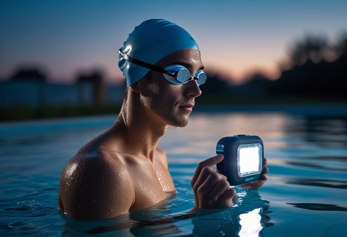 Sådan vælger du den bedste lygte til natlige svømmeture med svømmebriller